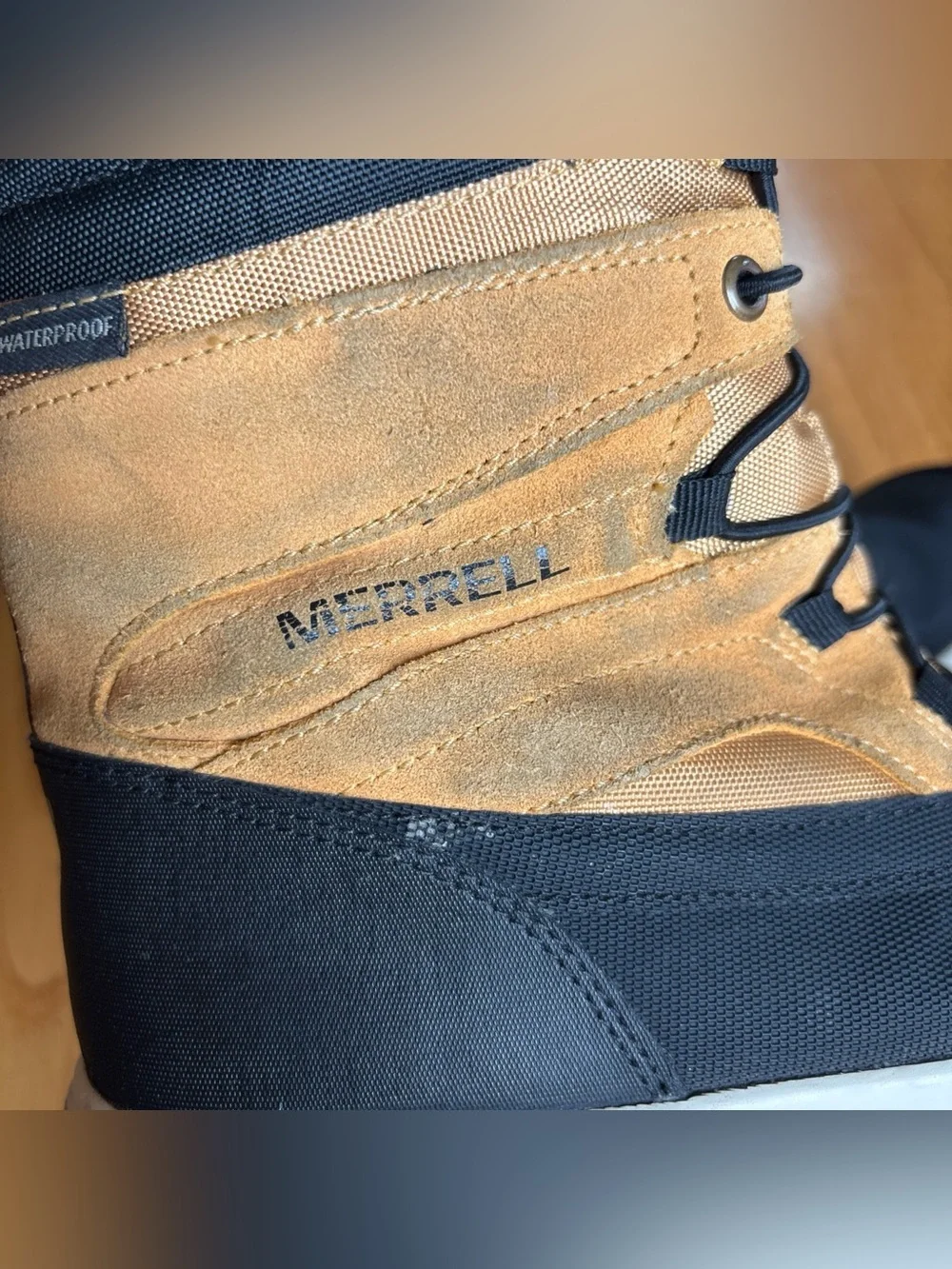 Merrell Snowbank 2.0 Waterproof Boots Snow Winter Brown Black Youth Boys Size 3M